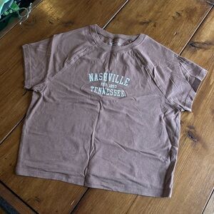 Abercrombie Brown Nashville Baby Tee
